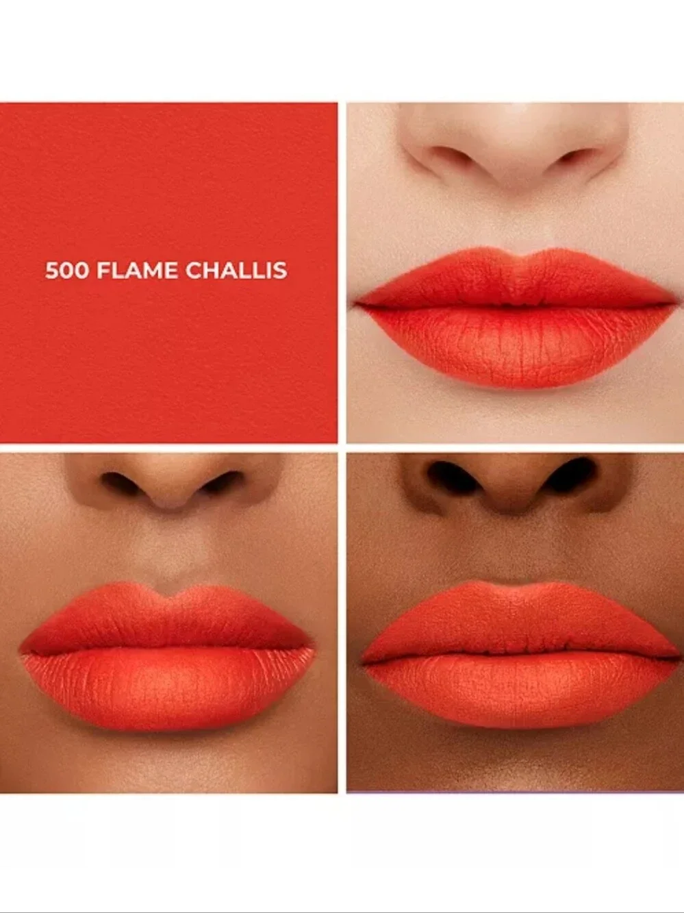 🌺Laura Mercier Flame Challis Caviar Smoothing Matte Lipstick Transfer Proof